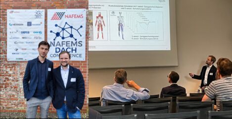 Marc Gadinger and Patrick Steck at the NAFEMS D-A-CH 2024 Conference