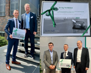 Dr.-Ing. Tim Weikert at the award ceremony for the Schaeffler Innovation Award 2023