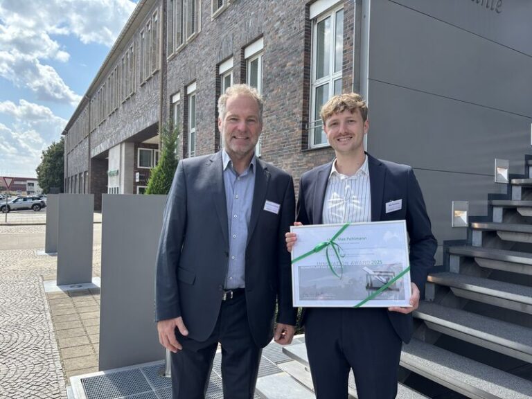 Award for Max Pohlmann’s master’s thesis